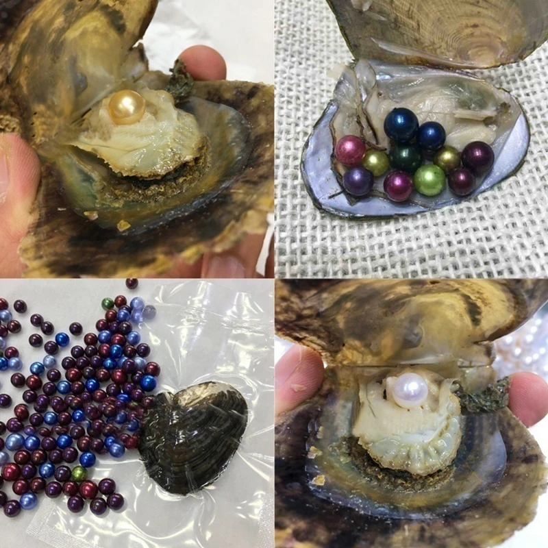 1 шт. 6 8 мм натуральный овальный жемчуг Oysters жемчужная Мидия ювелирное изделие в