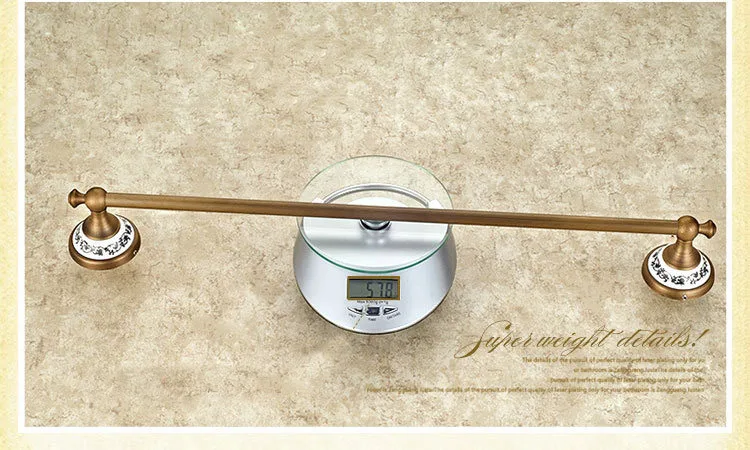 Вешалка для полотенец из твердой латуни и керамики высокое качество винтажный