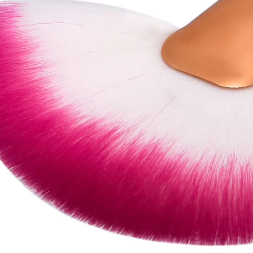 1PCS Single Fan Make Up Brush Colorful Face Loose Powder Blusher Contour Makeup Brushes Cosmetic Beauty Tools brochas maquillaje | Красота и