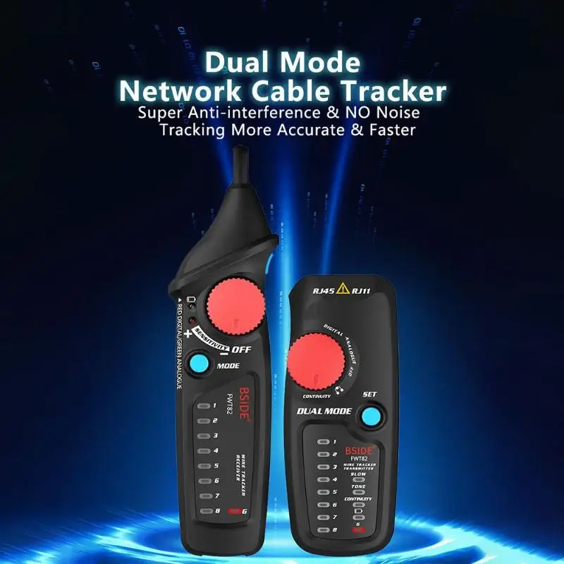 FWT82 двойной режим сетевой кабель трекер Ethernet LAN линия трекер анализатор детекторный провод тонер RJ45 RJ11 линия Finder
