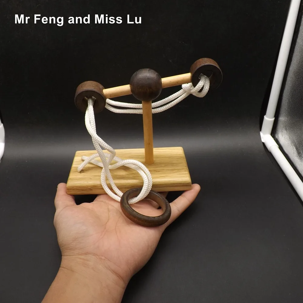 Детские игрушки трехмерное Пространство решение веревка головоломка обучение