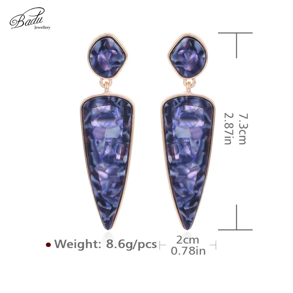 

Badu Leopard Geometric Stud Earrings for Women Vintage Statement Jewelry Big Earring for Halloween Party Wild Style Wholesale