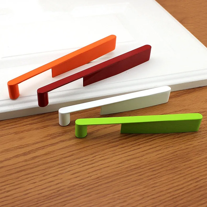 Ручка для шкафа из цинкового сплава ручка выдвижного ящика оранжевая кухонного |