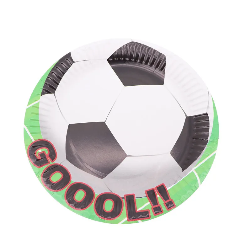 Одноразовый набор посуды футбольные Свадебные термины украшения для дня
