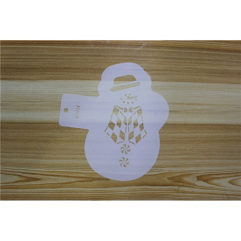 3 шт. Снеговик бабочка торт Кофе печати Трафареты помадка спрей шаблон DIY Отделка