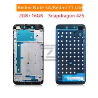 Средняя рамка для Xiaomi Redmi Note 5A средняя Рамка подставка для ЖК-дисплея Лицевая панель рамка Корпус Ремонт Запасные части Redmi Y1 Lite