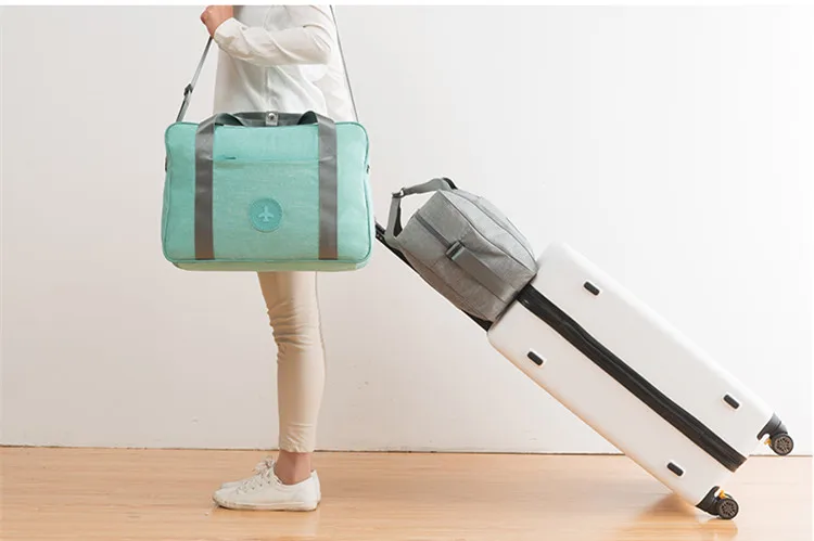 Men Business Shoulder Travel Trolley Bag Handbag Women Waterproof Packing Cubes Duffle Pouch Luggage Accessory Storage Organizer