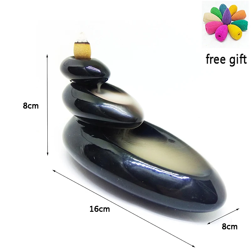 Бесплатная доставка Marnyi каменные благовония горелки черная глазурь домашний