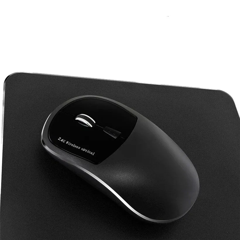 2,4G Беспроводная USB Бесшумная зарядка эргономичная мышь оптическая компьютерная мышь+ коврик для мыши Прямая 1121