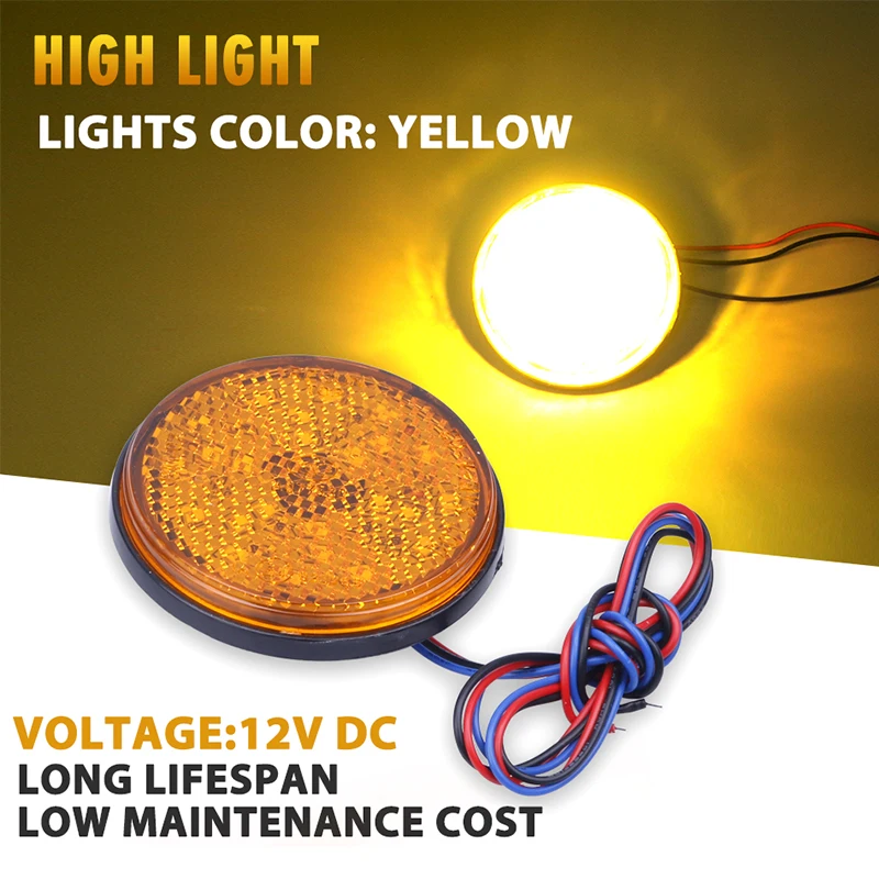1 шт. 24 SMD мотоциклетные круглые задние фонари стоп сигнал для автомобиля