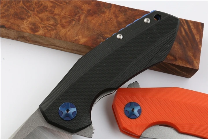 Тактический складной нож ZT0456 D2 клинок С флиппером и шарикоподшипником рукоятка