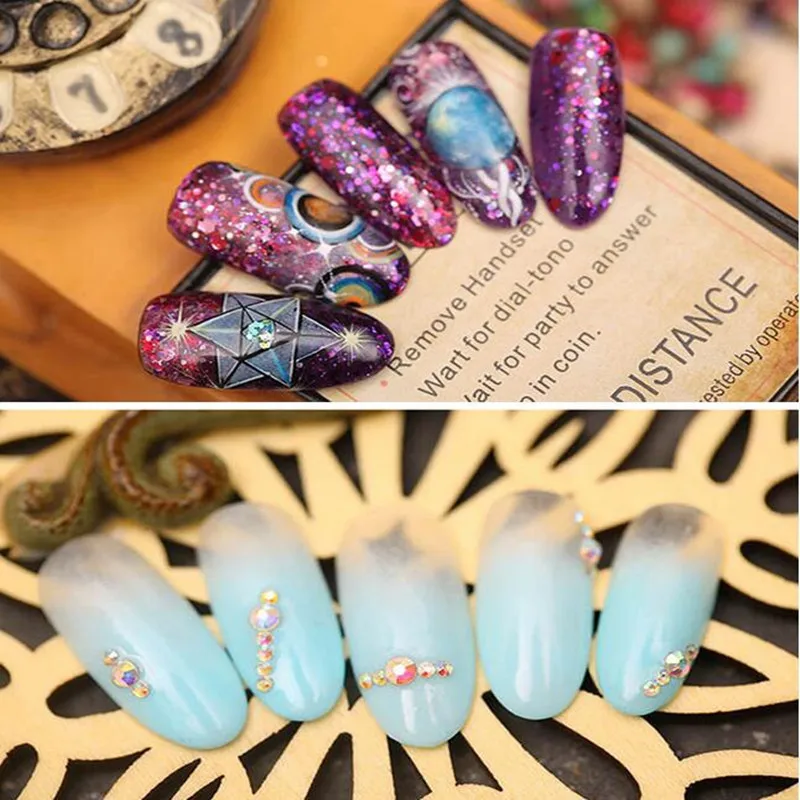 Кисть для маникюра и педикюра градиентный цвет круглая кисть акриловый УФ Гель