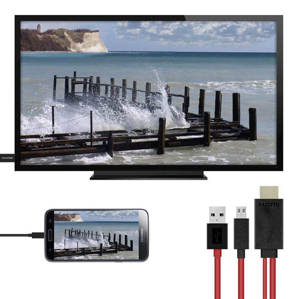1080P MHL Micro USB к HDMI HD ТВ кабель адаптер для samsung Android смартфонов