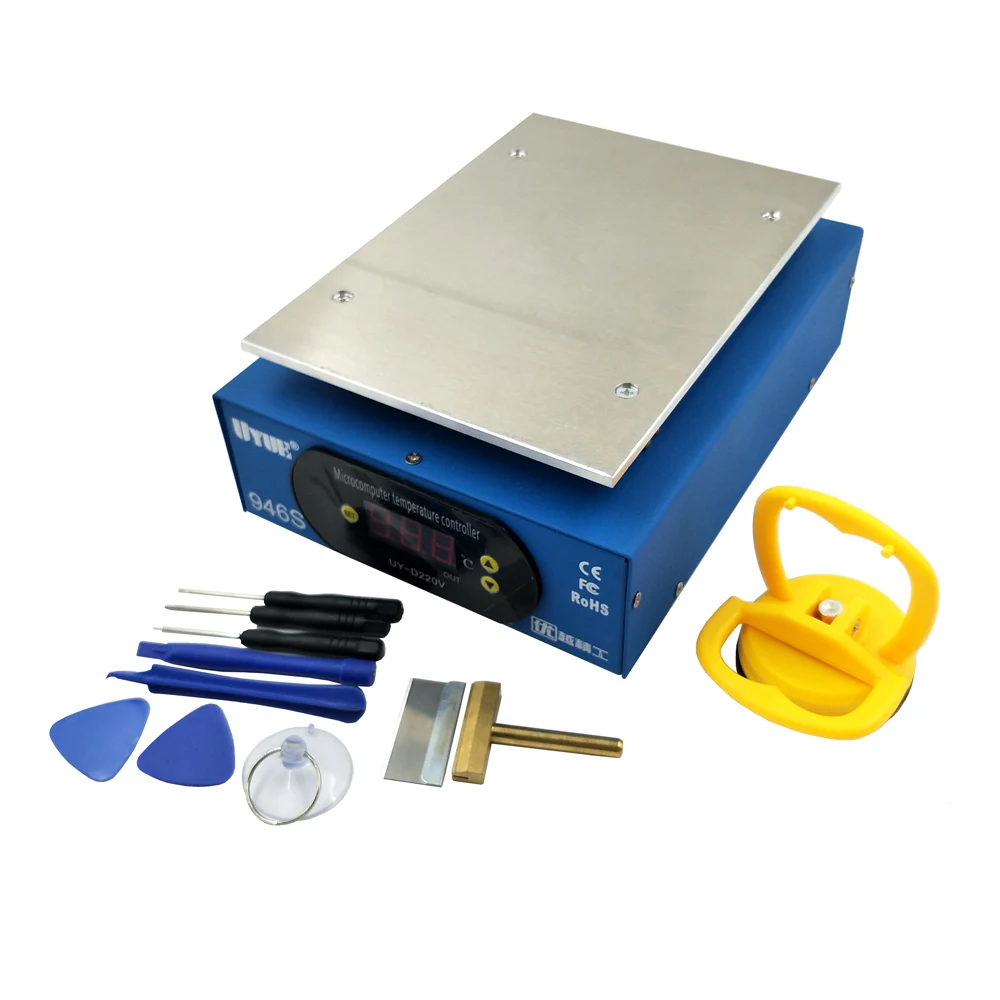 UYUE Preheat станция 946s 220V 400W нагревательная пластина для телефона машина-сепаратор с ЖК-экраном подогреватель Цифровая Платформа термостата