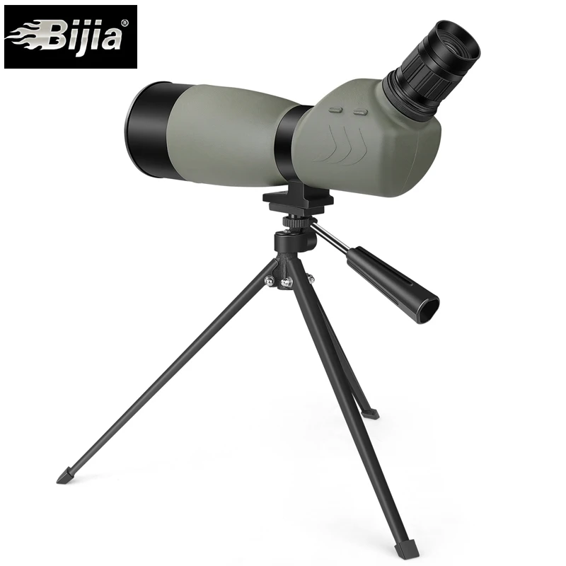 BIJIA 20-60x60 телескоп для наблюдения за птицами BAK4 призма зум Монокуляр водонепроницаемый Зрительная труба со штативом