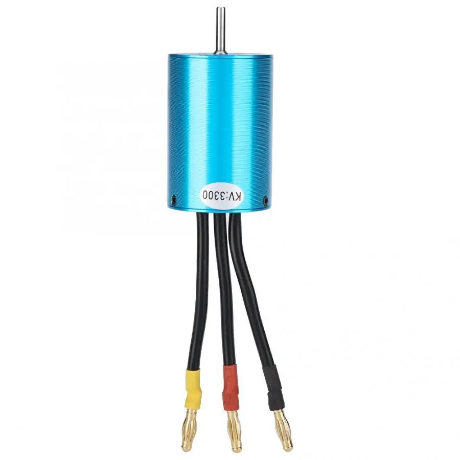 4 полюса 3650 3300KV алюминиевый сплав бесщеточный мотор и водонепроницаемый RC комбо