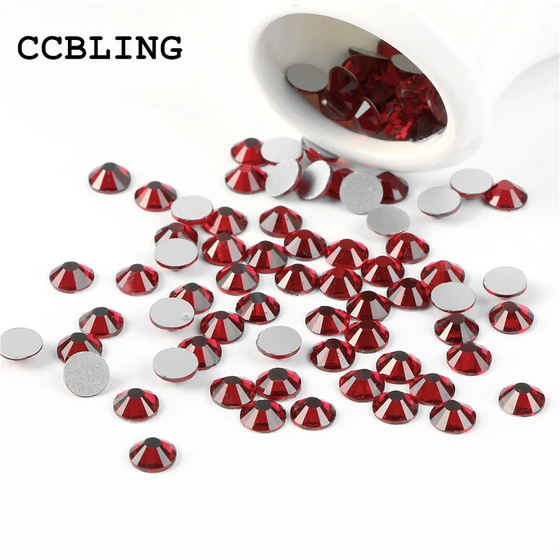 CCBLING ss3 ss30 гранат с плоской задней поверхностью Кристальный 3d дизайн ногтей