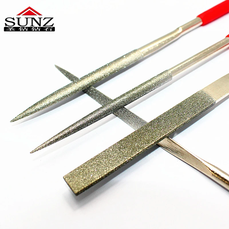 Набор алмазных игл shengzuan 4x160 мм 5 шт. керамическое дерево заточка|file set|needle file setneedle |