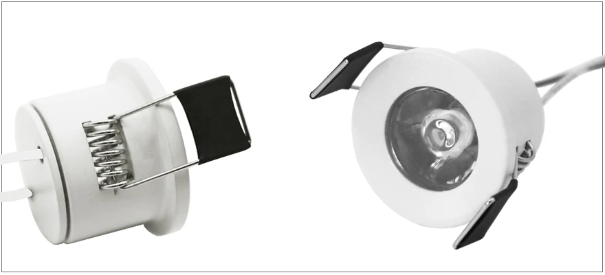 Hinnixy светодиодный мини Dimmable СИД Downlights дистанционного Управление белое пятно лампы 27 мм выреза для Размеры 1,5 W 110 V-220 V шкаф для помещения свет