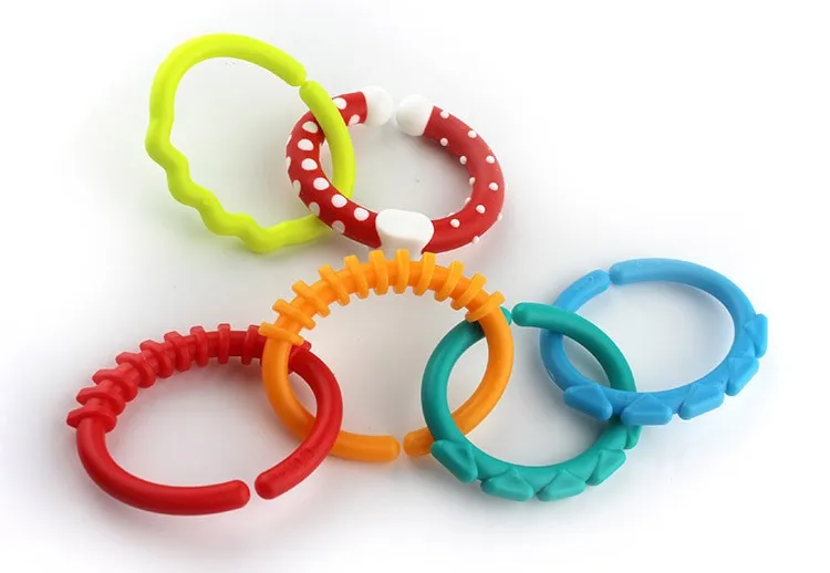 Baby toys 0-12 month Rainbow kids molars ring teether Activity teddy chain clutch apron Best gift Doll B0948 | Игрушки и хобби