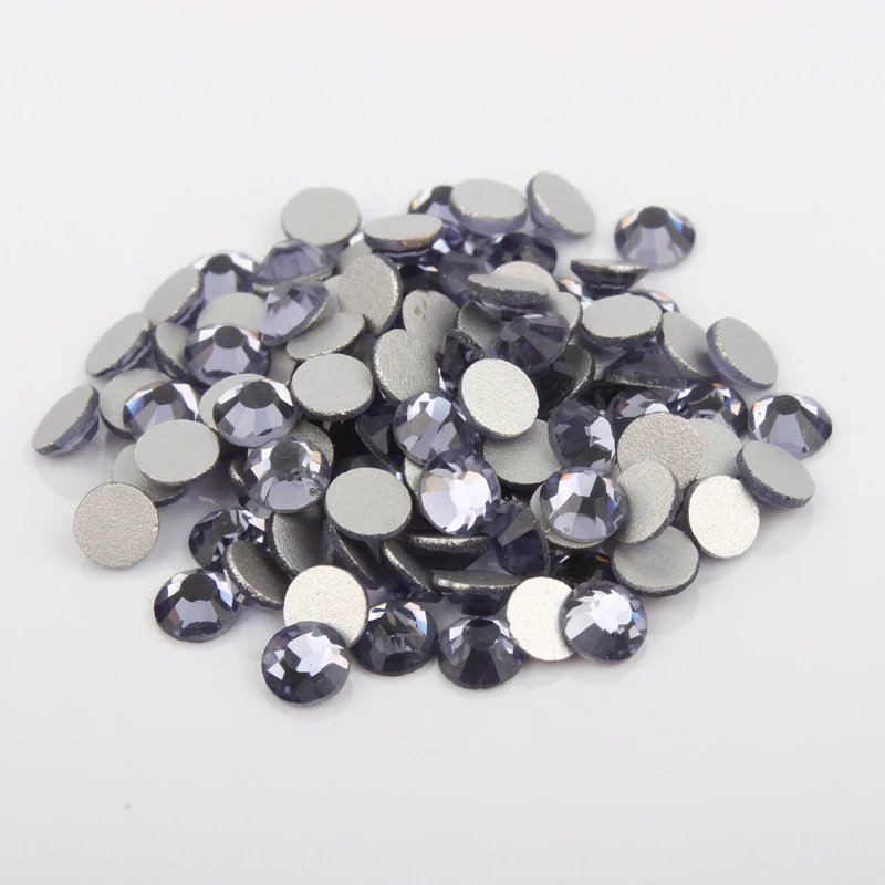 Стразы для дизайна ногтей из танзанита стеклянные камни Стандартный клей