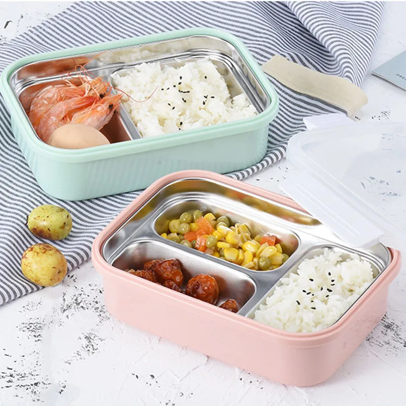 MICCK нержавеющая сталь Ланч-бокс герметичный BPA бесплатно Bento box Теплоизоляционный контейнер для хранения еды для пикника школы офиса