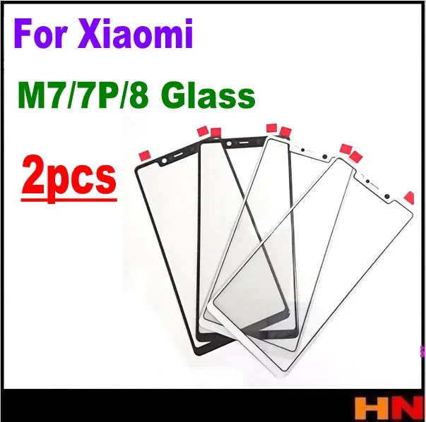 2 шт. запасные части для переднего стекла ЖК-экрана Xiaomi 7 7plus 8 | Мобильные телефоны