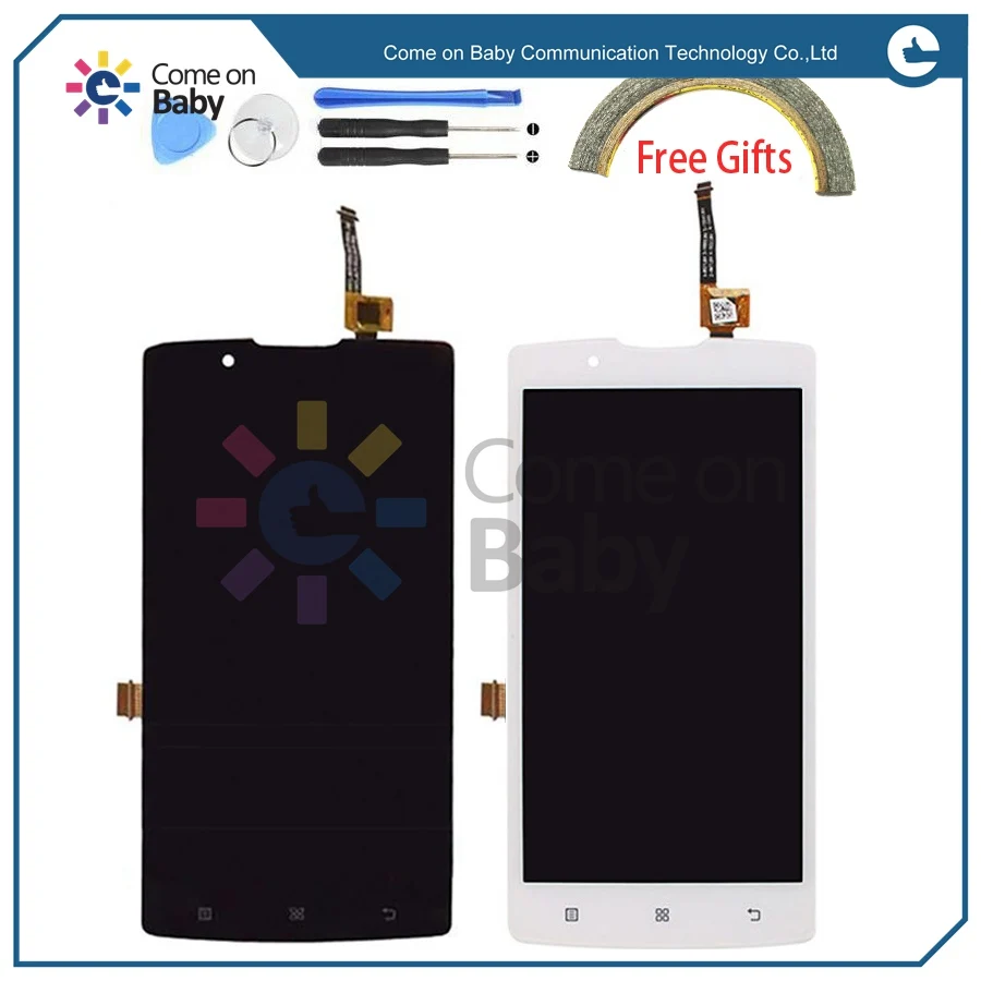 Nice Idea Черно-белый для Lenovo A2010 ЖК-дисплей + Сенсорный экран Оригинальная сборка дигитайзера (в наличии), вы можете оплатить.