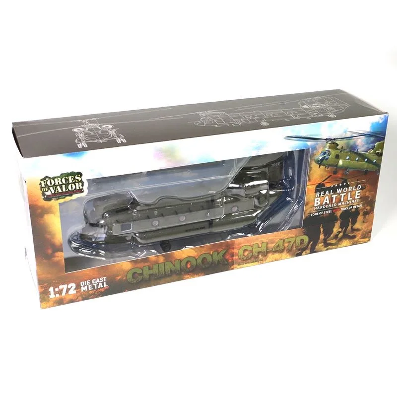 FOV 1/72 весы США CH 47D Chinook транспортный вертолет Diecast металлические военный самолет