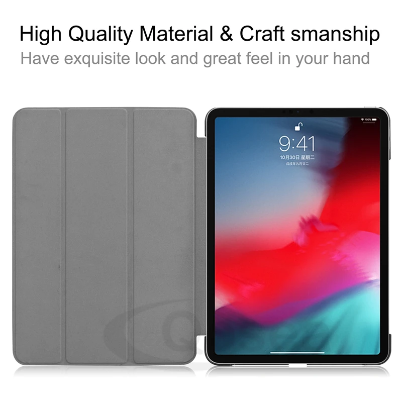 Чехол Qosea из искусственной кожи для Apple iPad Pro 11 2018 роскошный умный чехол подставка