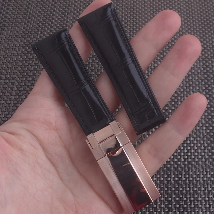 Ремешок из натуральной кожи под крокодиловую кожу для наручных часов браслет с