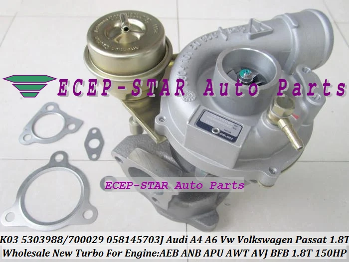 Турбо для AUDI A4 A6 VW Passat 1 8 T AEB ANB APU AWT AVJ BFB 1.8L 150HP бесплатная доставка K03 25 53039880025 53039700025