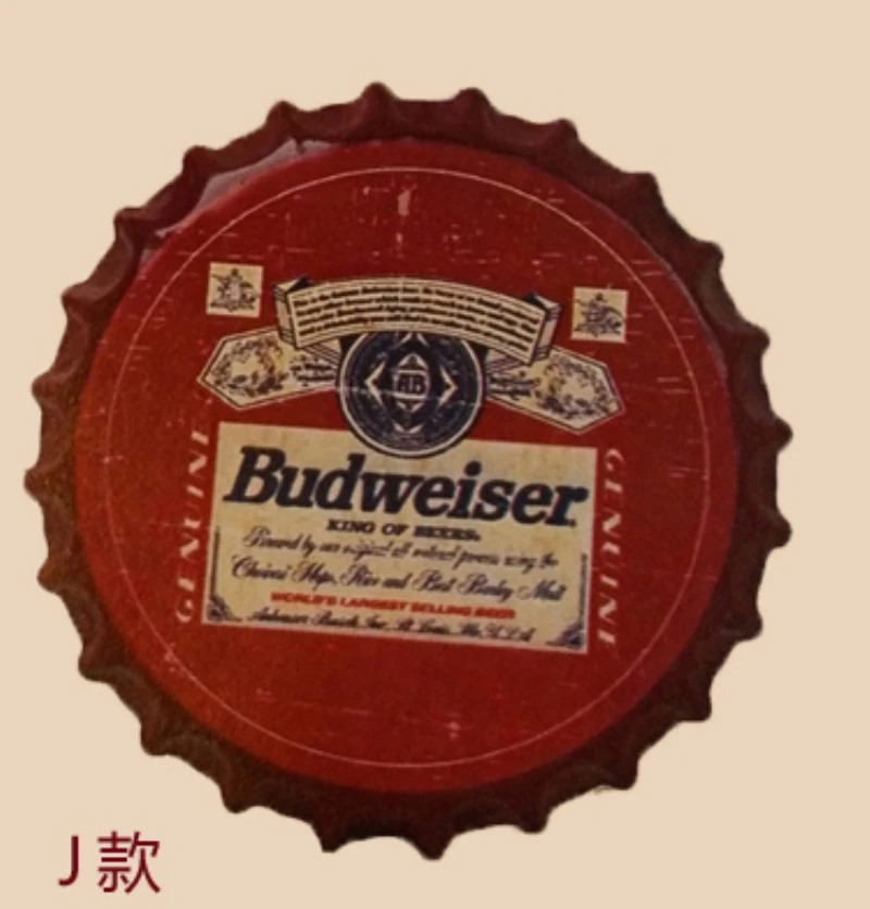Оловянная вывеска &quotBudweiser&quot Винтажная металлическая роспись пивная Кепка Бар