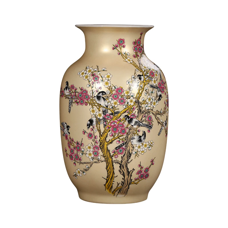 Керамическая ваза Jingdezhen с ручной росписью декоративная для цветов в новом
