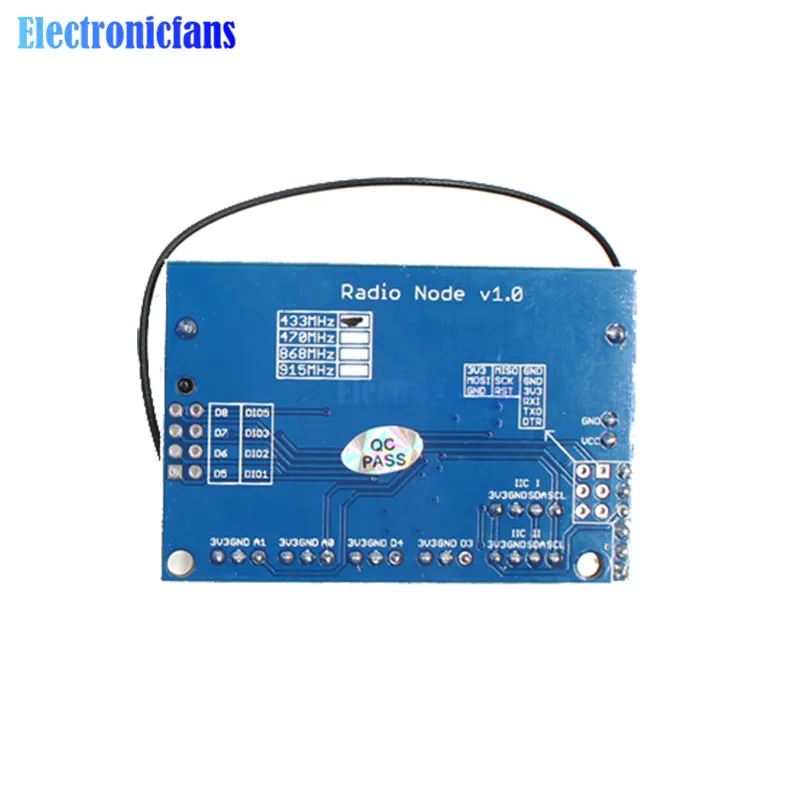 Беспроводной модуль LoRa Radio Node V2.0 433 МГц SX1278 интерфейс IPEX для Arduino ATmega328P 3 7 12 В