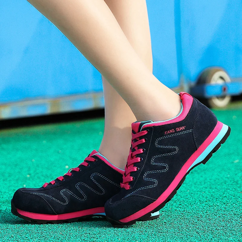 Кроссовки мужские из натуральной кожи износостойкие водостойкие|xiang guan|sneakers