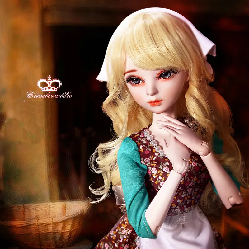 60 см Bjd кукла 1/3 полный набор принцесса Золушка маленькая горничная куклы ручной работы макияж 23 шарнирная Игрушка Девочки Кукла игрушки для детей