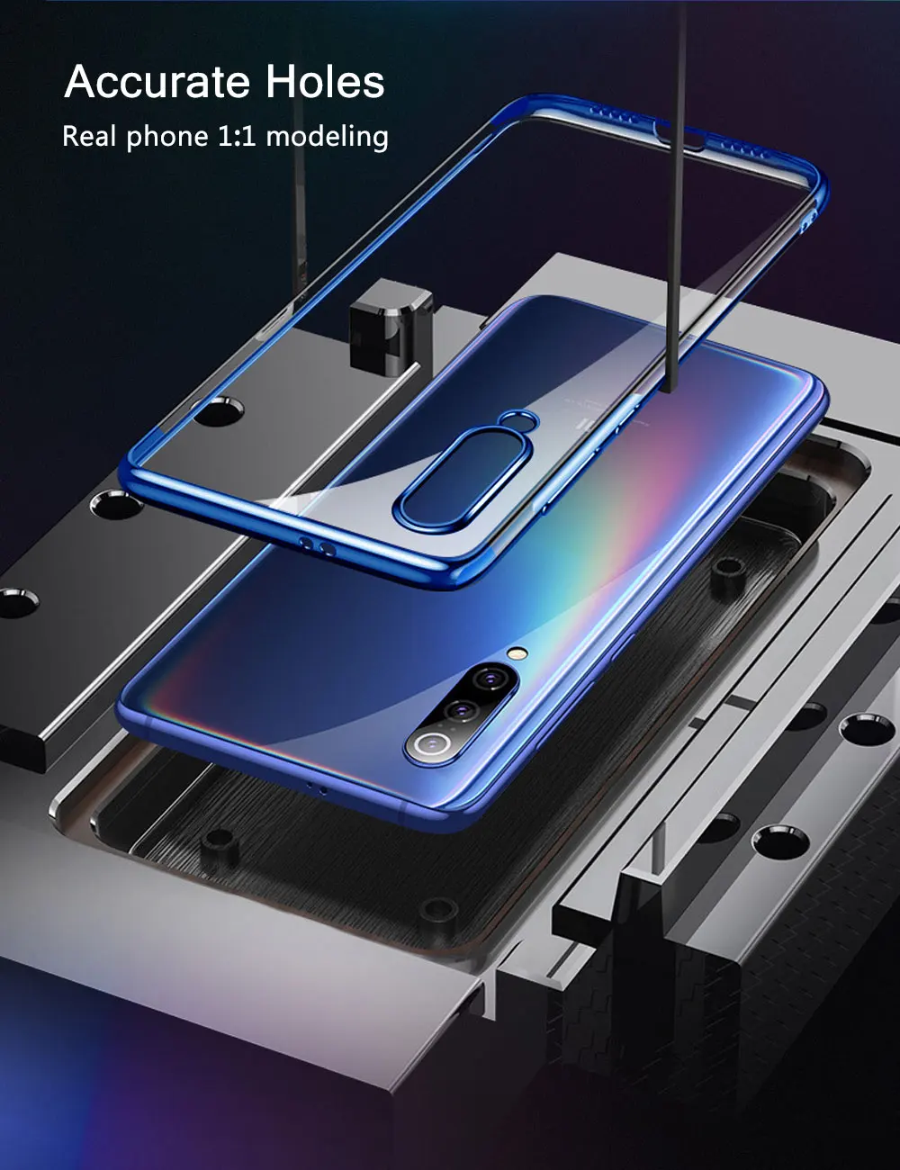 Hacrin чехол для Xiaomi mi 9 Lite чехол mi 9 SE Прозрачный Бампер TPU силиконовый чехол для Xiaomi mi 9 mi 9 чехол