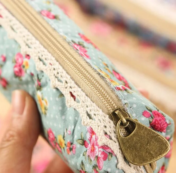 Пенал для карандашей с цветочным кружевом школьные принадлежности Винтажный