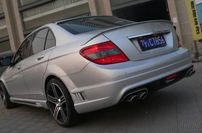Спойлер для Benz W204 спойлер ABT 2007 2013 C class C180 C200L C63 из ФАП материала заднего крыла