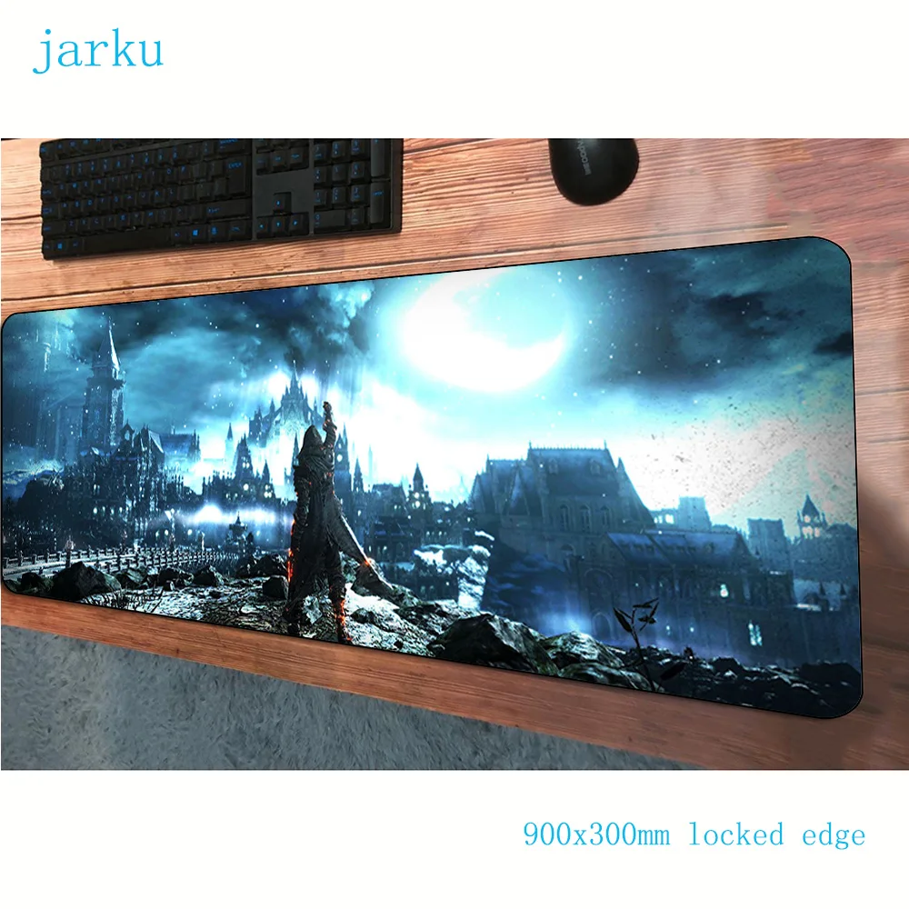 Коврик для мыши dark души компьютерный геймерский коврик 900x300x3 мм популярный