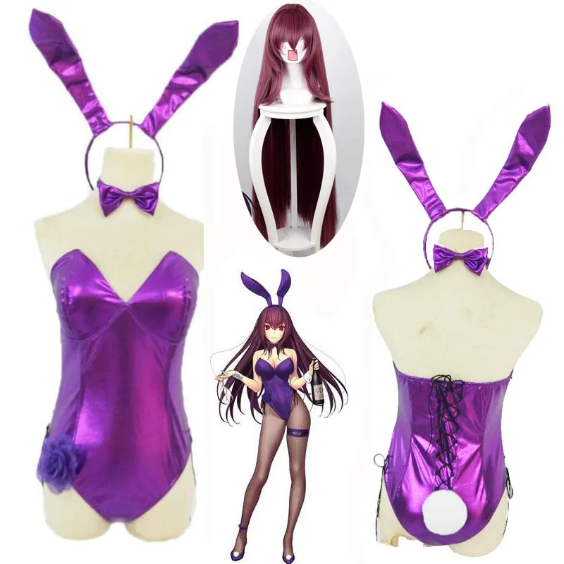 Комплект одежды для девочек с кроликом FGO Fate Grand Order Scathach бармен сексуальный Банни