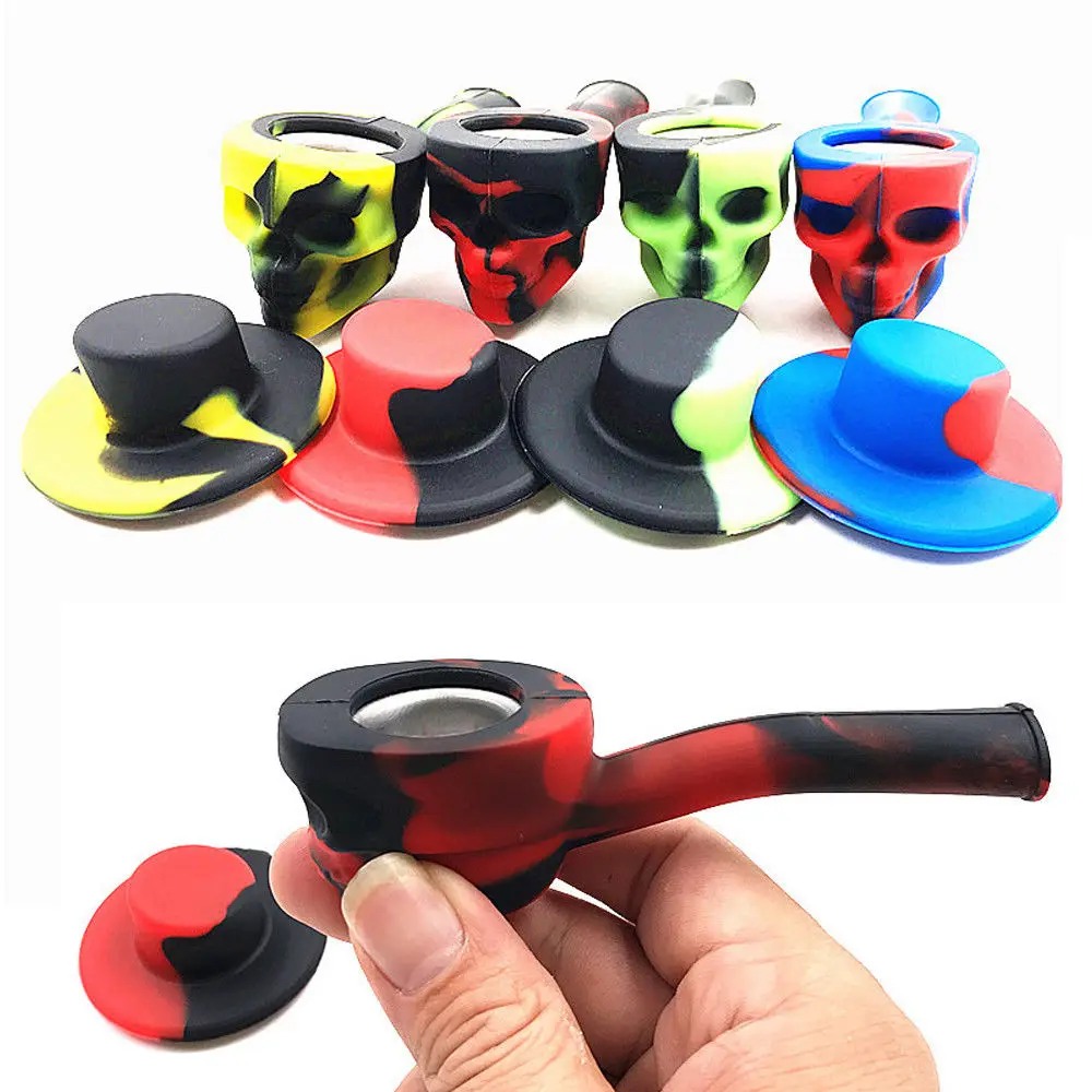 Высококачественные портативные силиконовые курительные трубки для табака