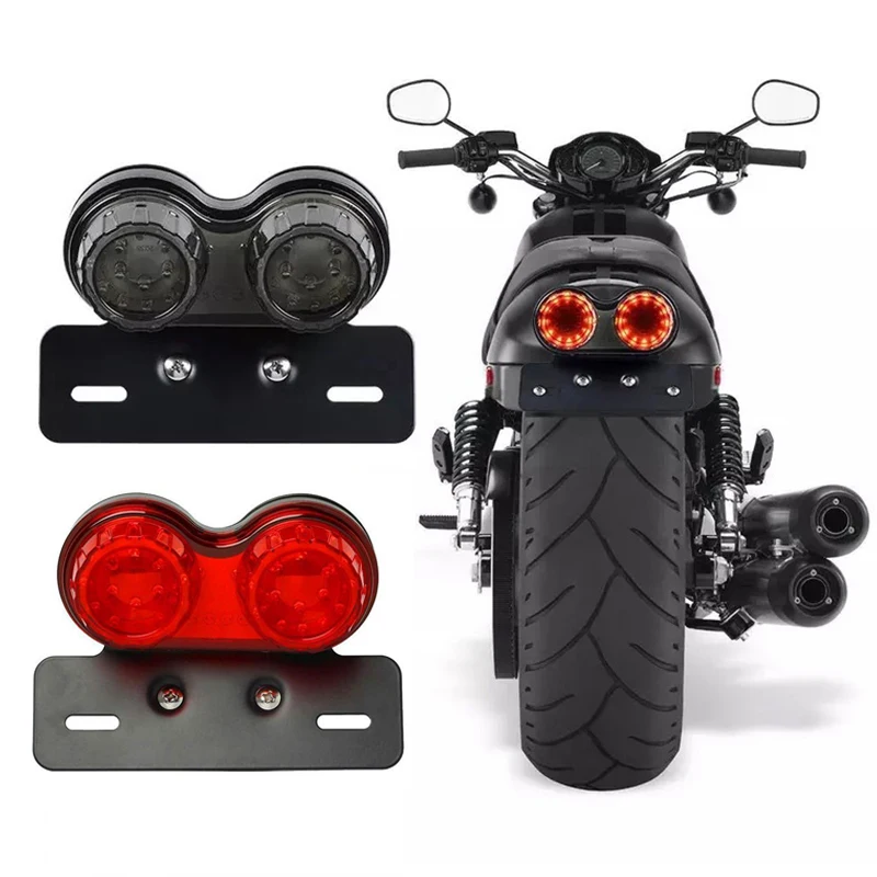1 шт. мотоциклетная красная задсветильник ПА стоп-сигнал для Harley Chopper Bobber Custom 12 В