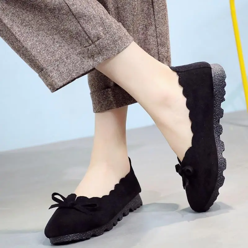 Cresfimix sapatos femininas Женская мода удобная обувь без шнуровки на галстук бабочка