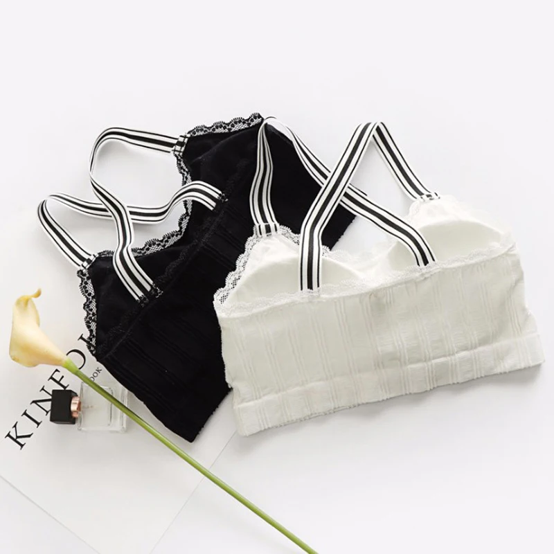 New Arrived Sexy Bottoming Bra Spring And Summer Without Steel Beauty Back Wrapped Chest Lace Comfortable Bralette Underwear | Женская