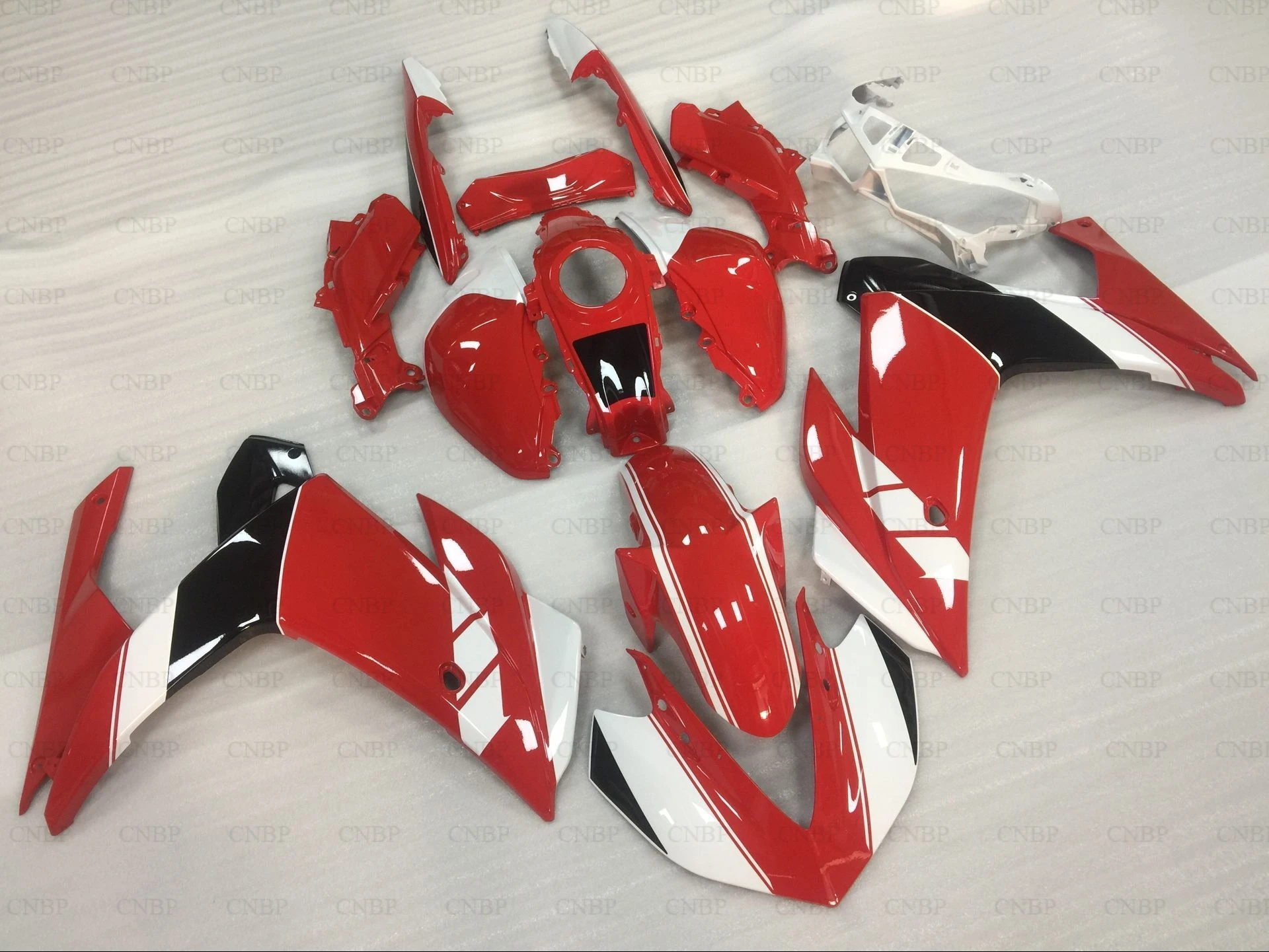 Красный, белый впрыска Кузов для Yamaha r25 R3 15 16 обтекателя Kit тела комплект