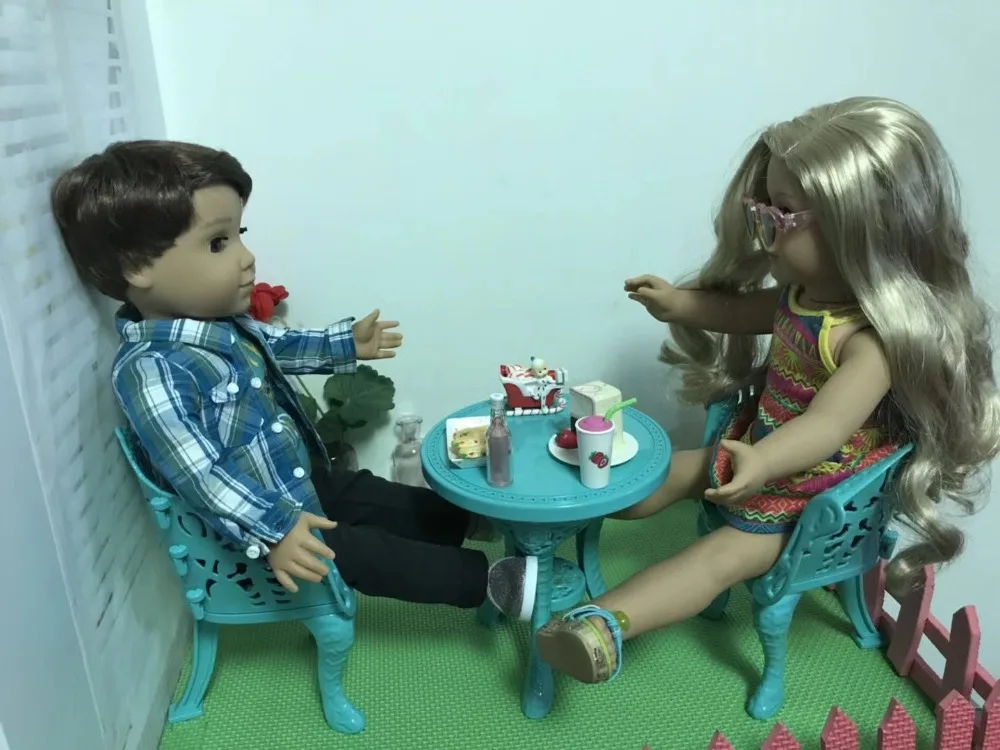 Игрушка baby house сцена аксессуары для 43 см новорожденная кукла и bjd Кукла Бутылка молока+ вилки+ соска+ тарелка для ужина