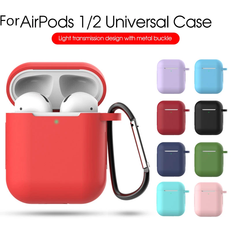 Ударопрочный силиконовый чехол s для Apple Airpods водонепроницаемая коробка 2 1 Air Pods