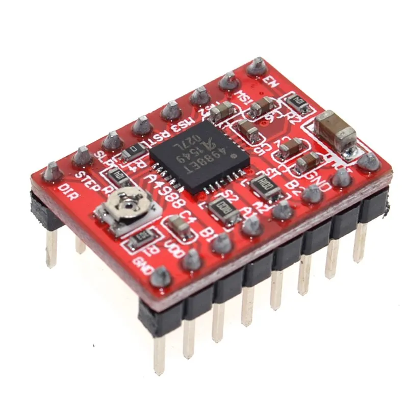 Драйвер шагового двигателя Reprap Pololu A4988 Stepstick 50 шт./Лот модуль с радиатором для 3D